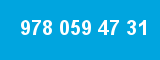 978 059 47 31 978 059 47 31